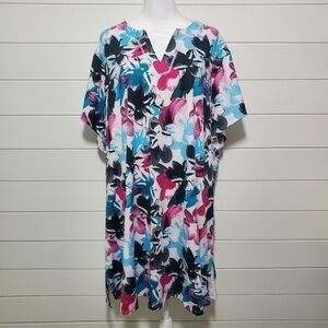 Swimsuits For All‎ Women's Plus Size Coverup Dress Floral Print. Size: 30